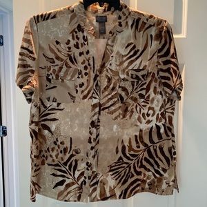 COPY - Chico’s short sleeve shirt. Size 3